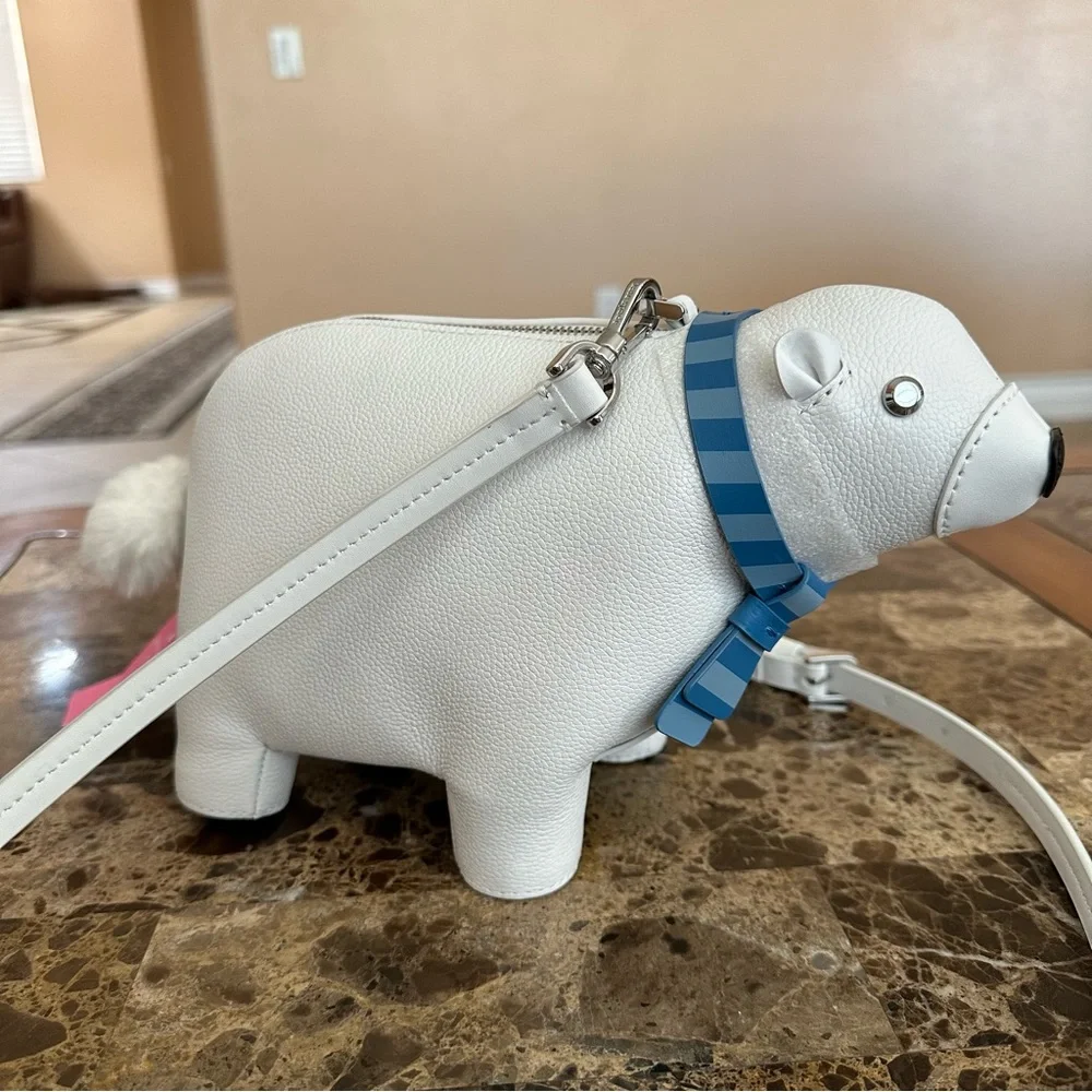 Authentic Kate Spade Polar Bear Leather Bag - Picture 4 of 11